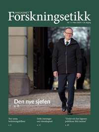 Omslag av magasinet med bilde av Oddmund Hoel som går bortover slottsbakken.