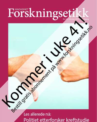 Foreløpig forside som forteller at hele magasinet kommer i uke 41