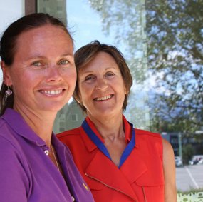Berit Kvalsvik Teige og Katarina Mølsæter ved Helse Møre og Romsdal