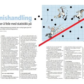 Faksimile av artikkelen "Datamishandling - eller sju måter å feile med statistikk på"