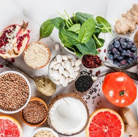 Diverse matvarer, såkalte superfoods