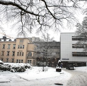 Fasaden til Haukeland Universitetssjukehus