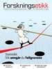 Cover of the magazine. A cartoon scientist balancing a curve.