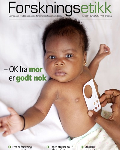 forside bladet forskningsetikk nr 2 2019