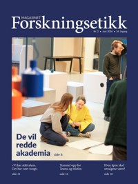 Omslag av magasinet med bilde Maria Toft, Ayşem Mert og Johan Söderberg på en samling i Göteborg hvor et manifest om akademisk frihet skal utformes. 