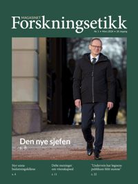 Omslag av magasinet med bilde av Oddmund Hoel som går bortover slottsbakken.