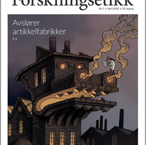 omslag av magasinet forskningsetikk