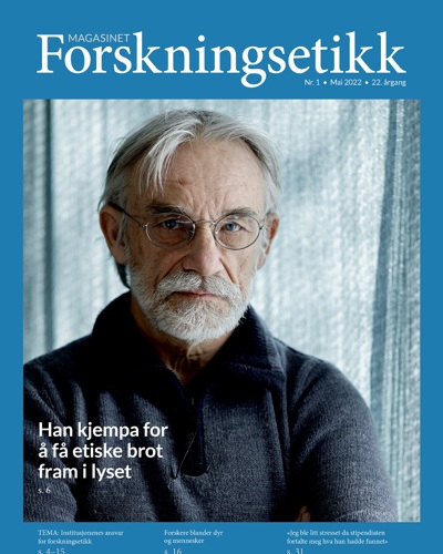 Cover of the Magazine. A profil photo of a man (Hans Wasmuth)