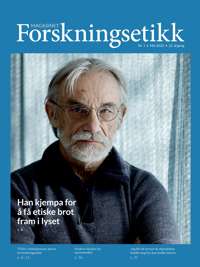 Cover of the Magazine. A profil photo of a man (Hans Wasmuth)
