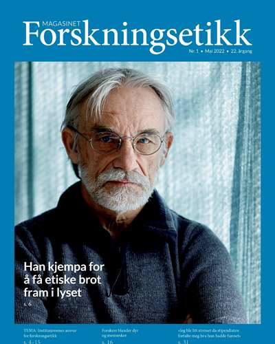 Cover of the Magazine. A profil photo of a man (Hans Wasmuth)