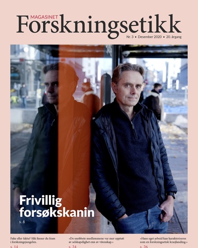 Cover of the magazine research ethics no 3 2020
