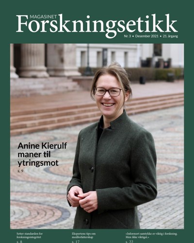 The cover of the research ethics magazine no 3 2021