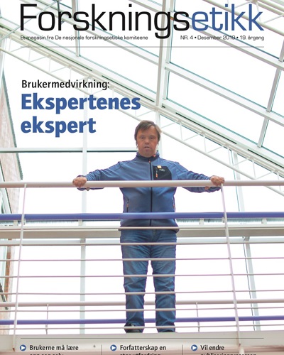 Forside av bladet forskningsetikk nr 4 2019